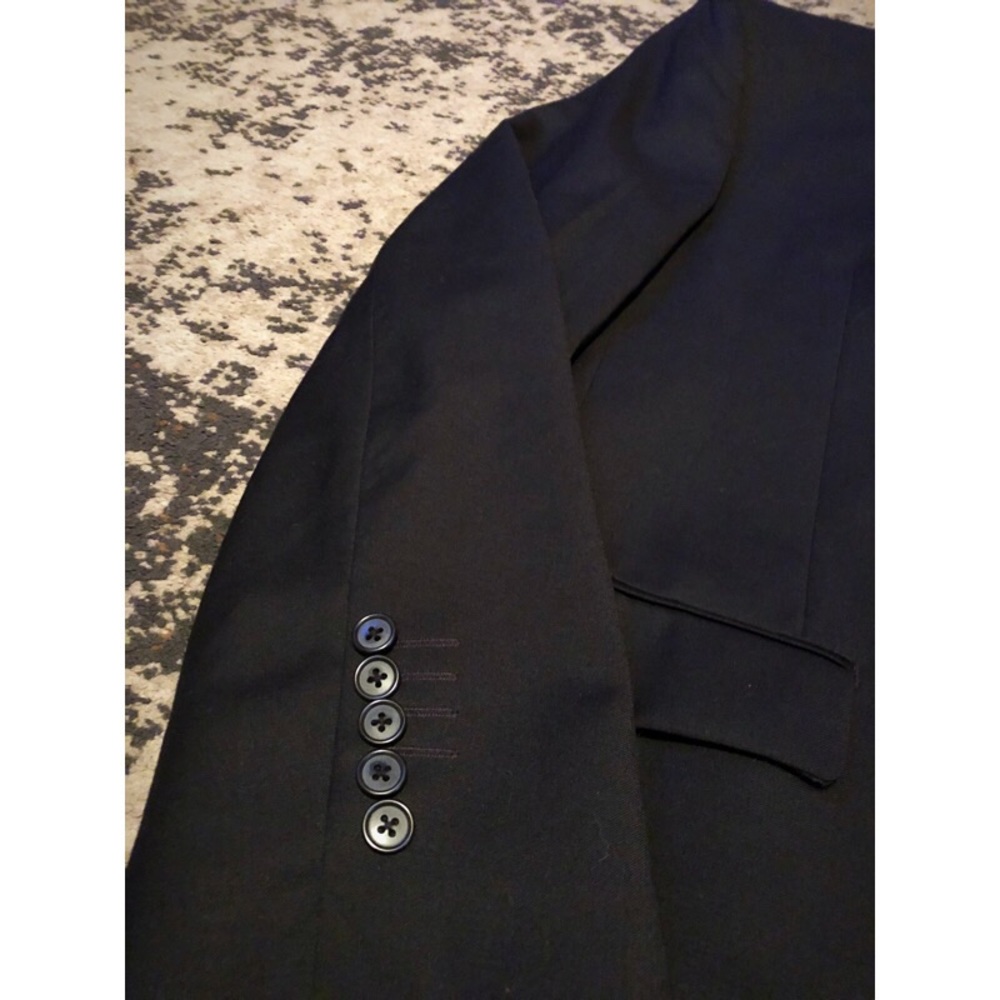 Wool 3 Button Blazer - image 4